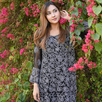 FALAK - 2 PC Hand Embroidered Chiffon Set