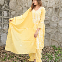BASANT - 3 PC Hand Embroidered Lawn Suite