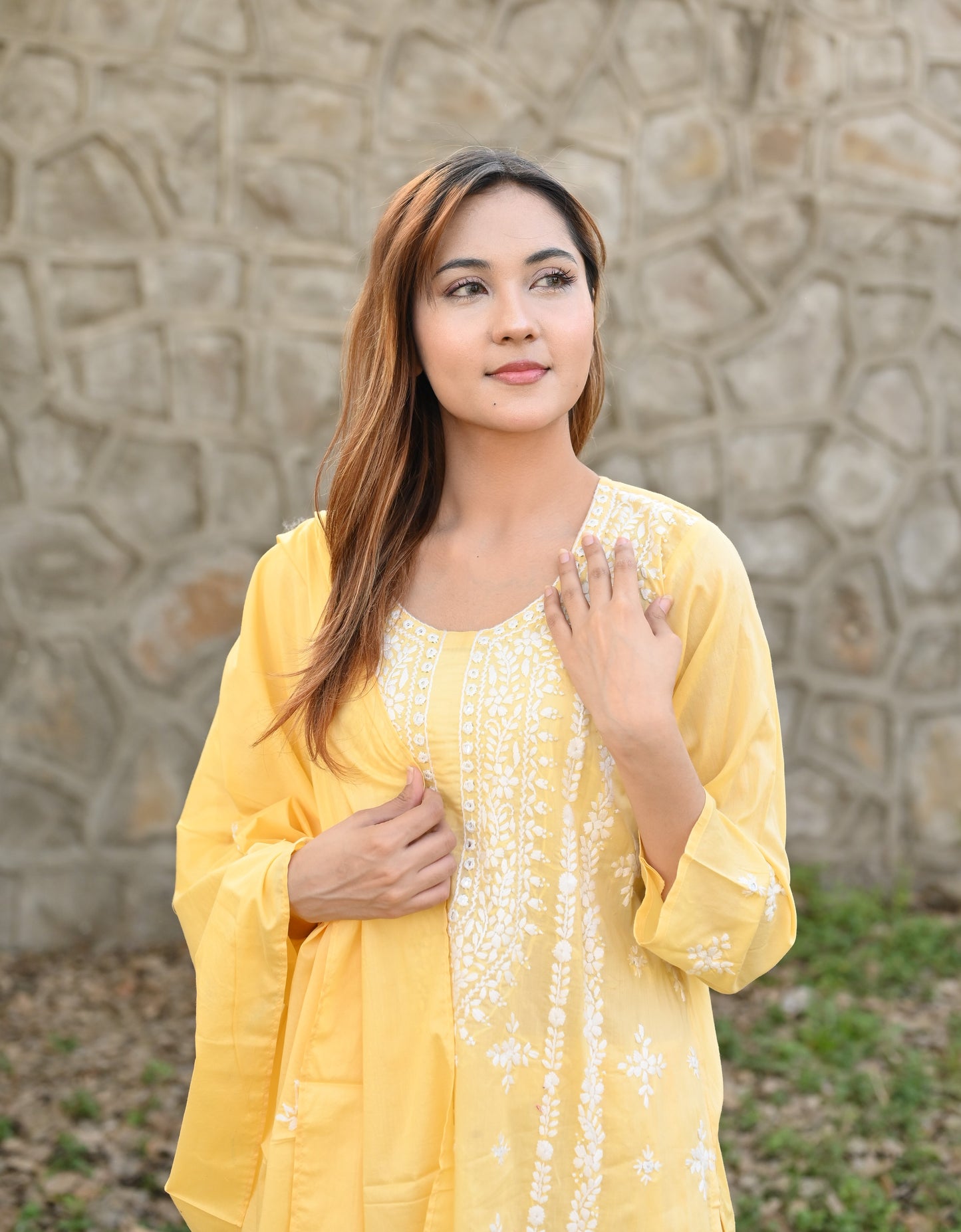 BASANT - 3 PC Hand Embroidered Lawn Suite