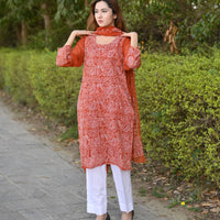 MEHR - 2 PC Hand Embroidered Chiffon Set