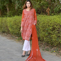 MEHR - 2 PC Hand Embroidered Chiffon Set