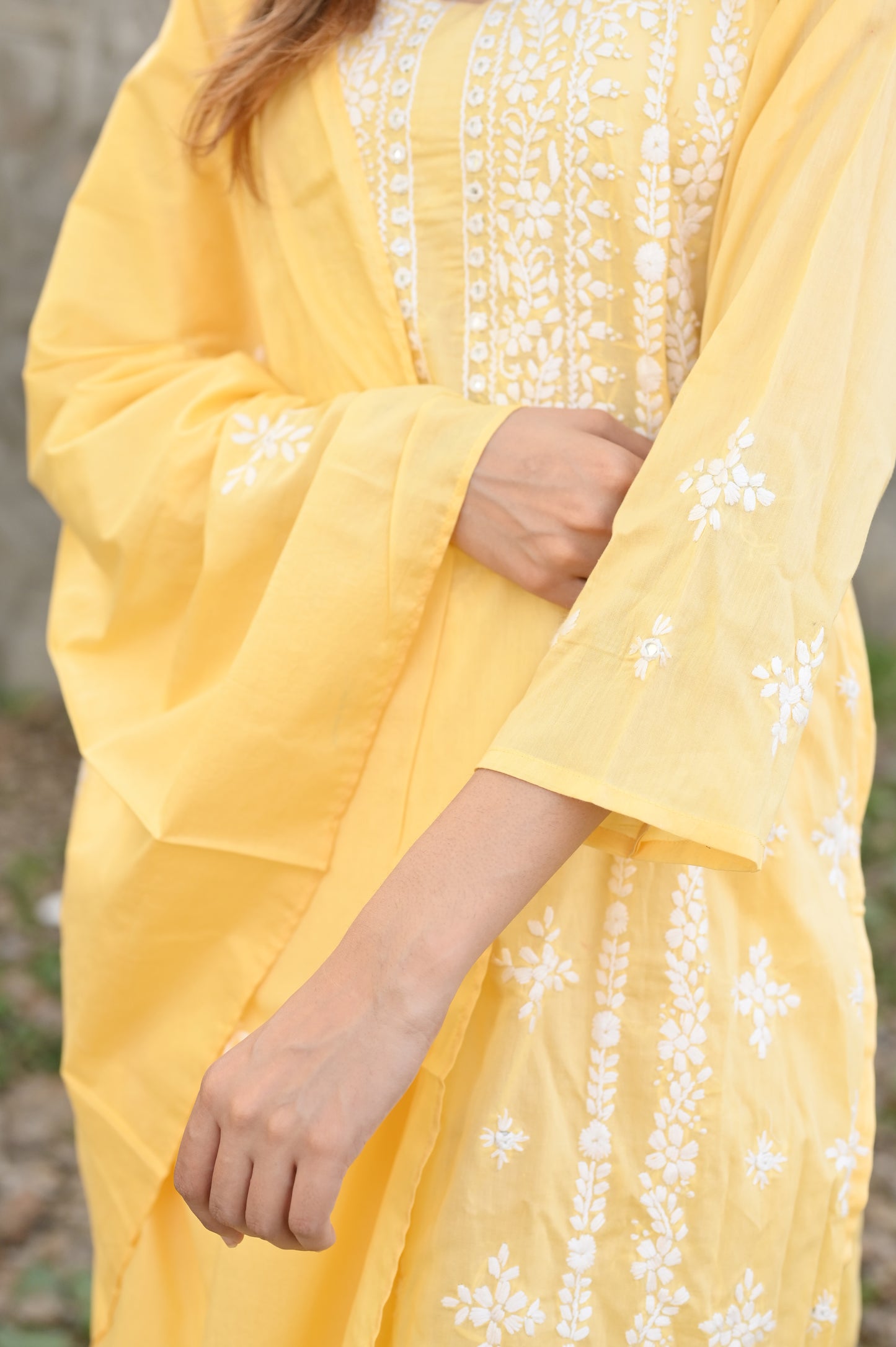 BASANT - 3 PC Hand Embroidered Lawn Suite