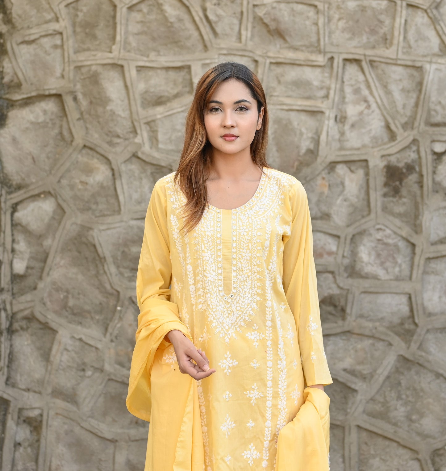 BASANT - 3 PC Hand Embroidered Lawn Suite