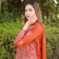 MEHR - 2 PC Hand Embroidered Chiffon Set