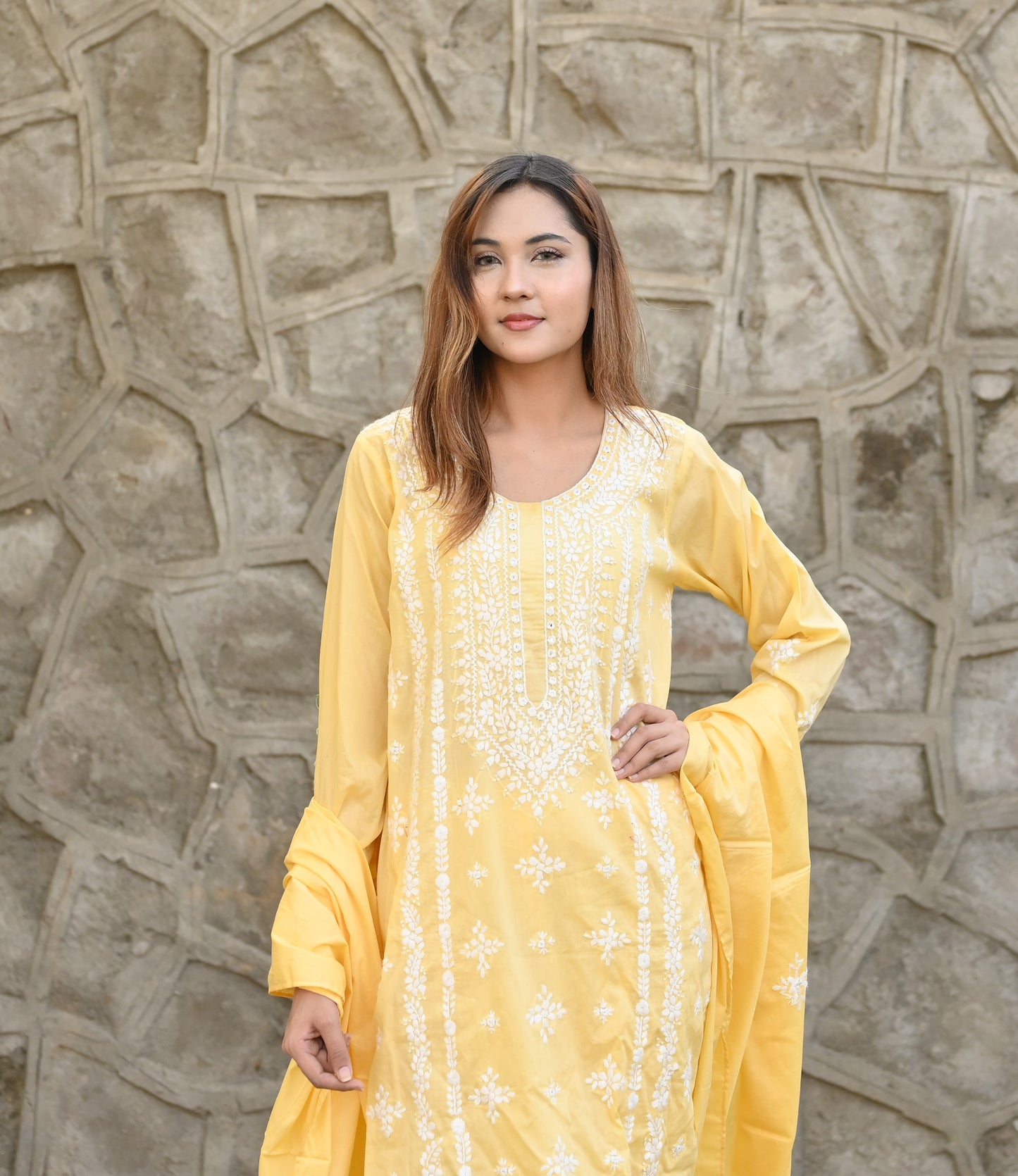 BASANT - 3 PC Hand Embroidered Lawn Suite