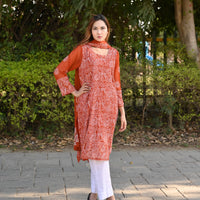 MEHR - 2 PC Hand Embroidered Chiffon Set