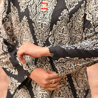 SALT N PEPPER - Hand Embroidered Irish Linen Printed Shirt